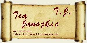 Tea Janojkić vizit kartica